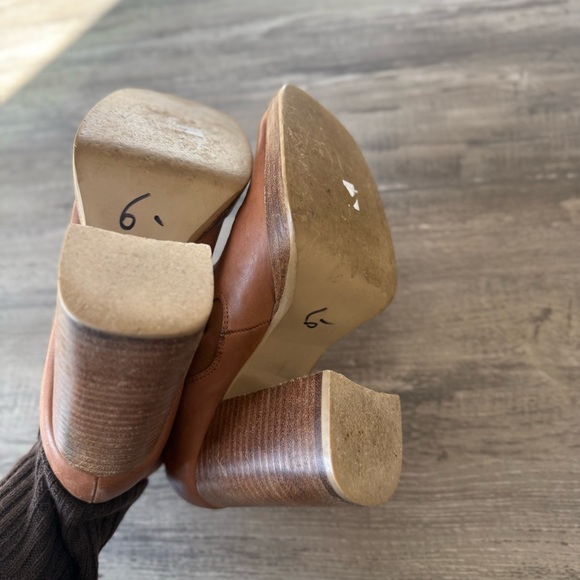 VTG Candies 90'S Y2K Brown Leather Chunky Platform Heel Shoes - Picture 4 of 7